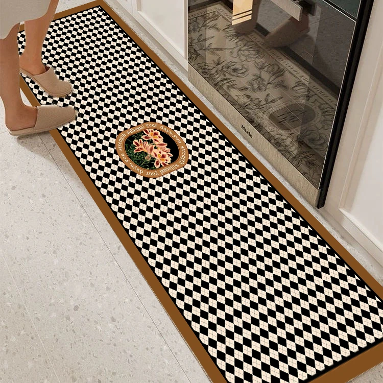 X1204【40*160cm】硅藻泥厨房地毯脚垫可擦免洗吸水厨房防滑地垫