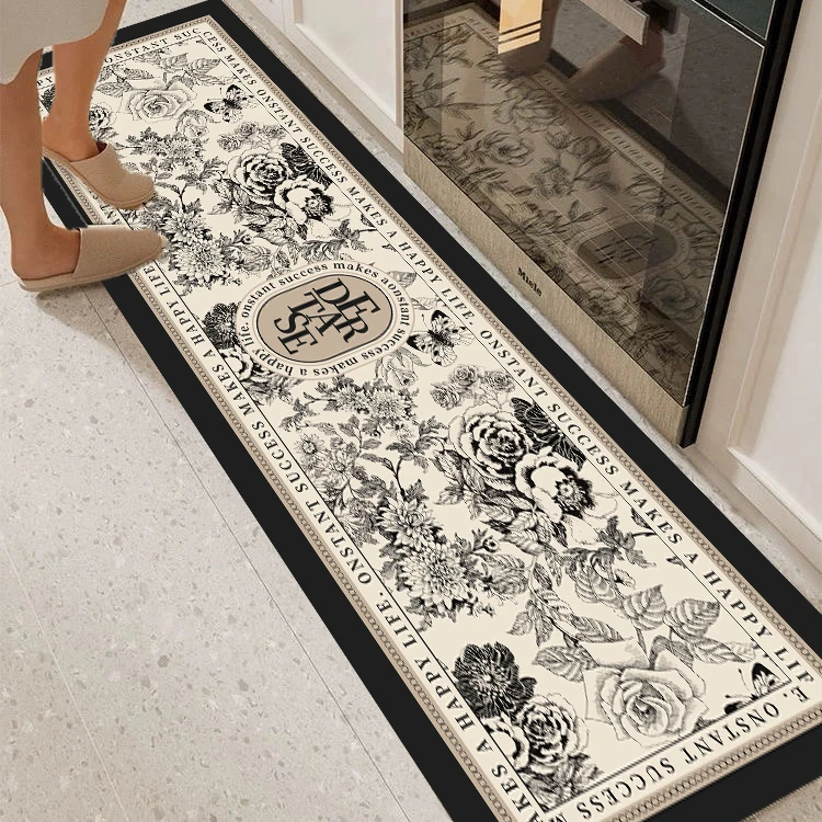X120-6【40*160cm】硅藻泥地毯玄关门口入户玄关蛇年门垫喜庆红地垫