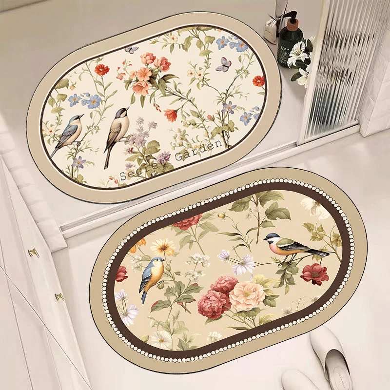 F518【50*80cm】硅藻泥地毯玄关门口入户玄关客厅卧室床边毯地垫