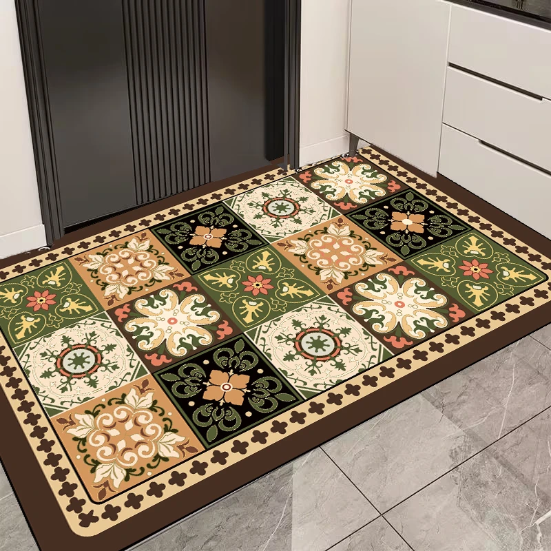 X1337【80*120cm】硅藻泥现代入户门地垫高级感玄关进门脚垫门垫