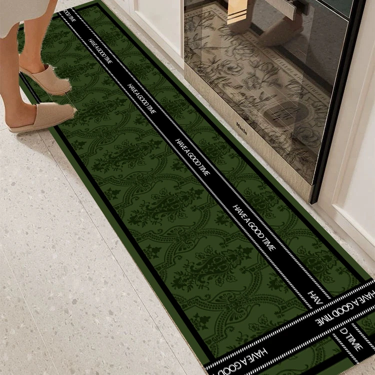 X109-6【40*160cm】硅藻泥地毯玄关门口入户玄关蛇年门垫喜庆红地垫