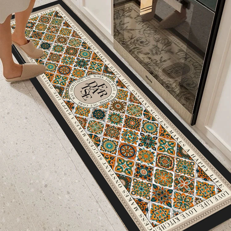 X1212【40*160cm】硅藻泥厨房地毯脚垫可擦免洗吸水厨房防滑地垫