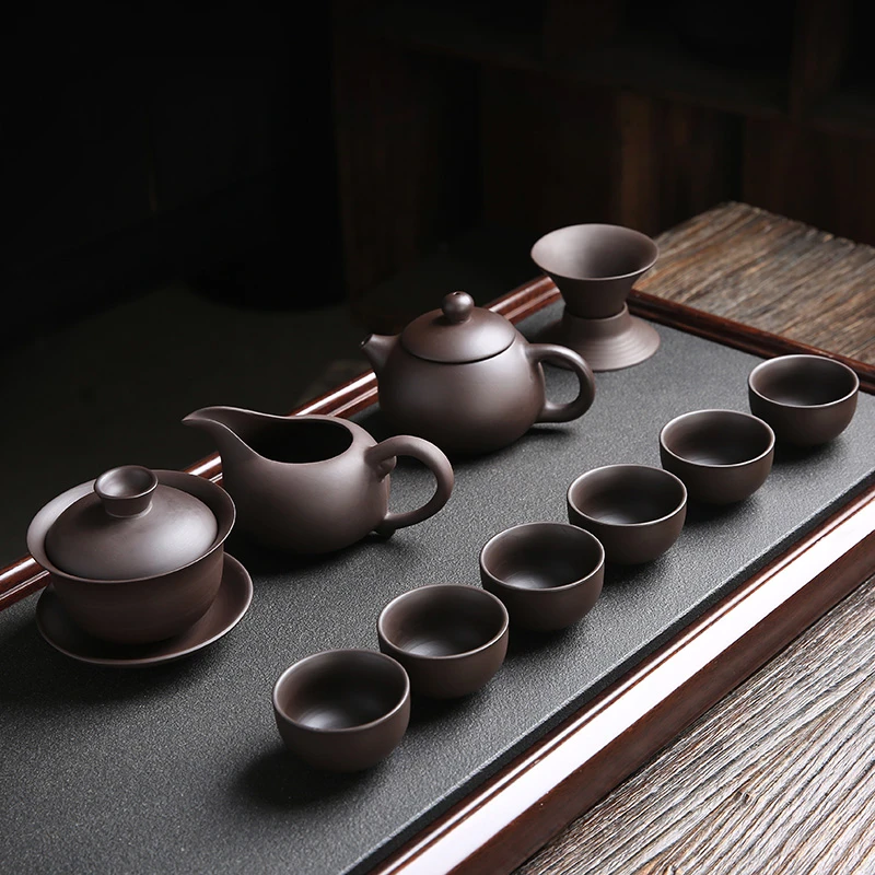 茶具高端套装整套原矿功夫茶具泡茶茶壶盖碗茶道客厅家用专用简约