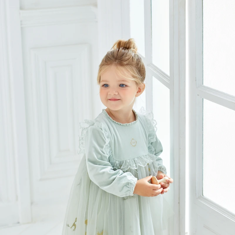 Chilicu【沐子妈专属】  女宝 连衣裙   碎花 秋季