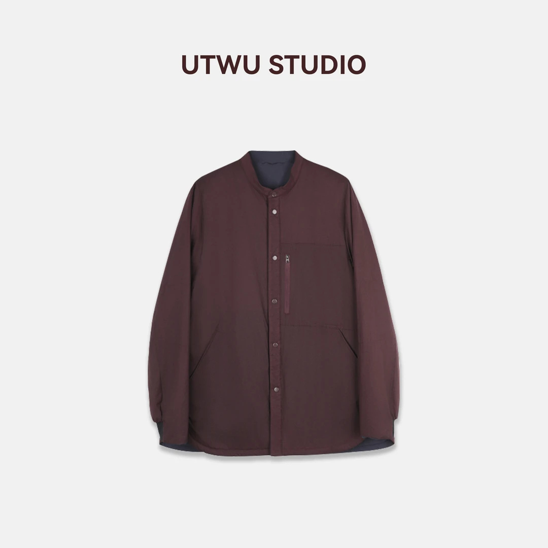 UTWU「两穿棉服」高阶100%锦纶双面时髦户外棉服外套Q24W1026