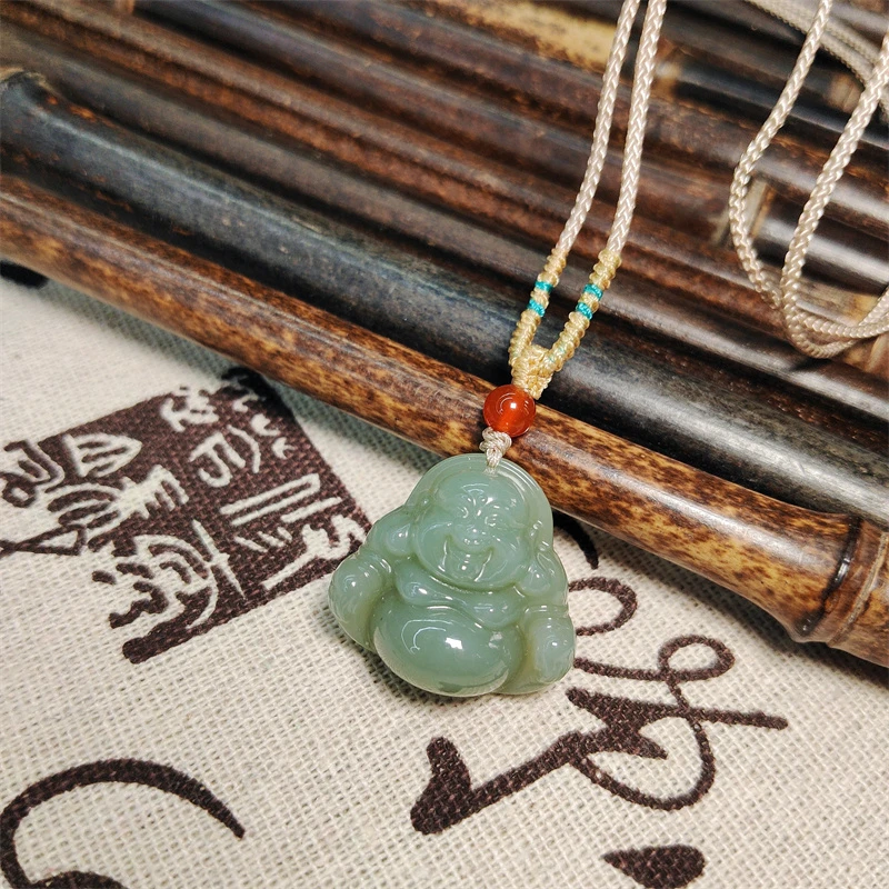 约22*25mm和田玉佛公吊坠