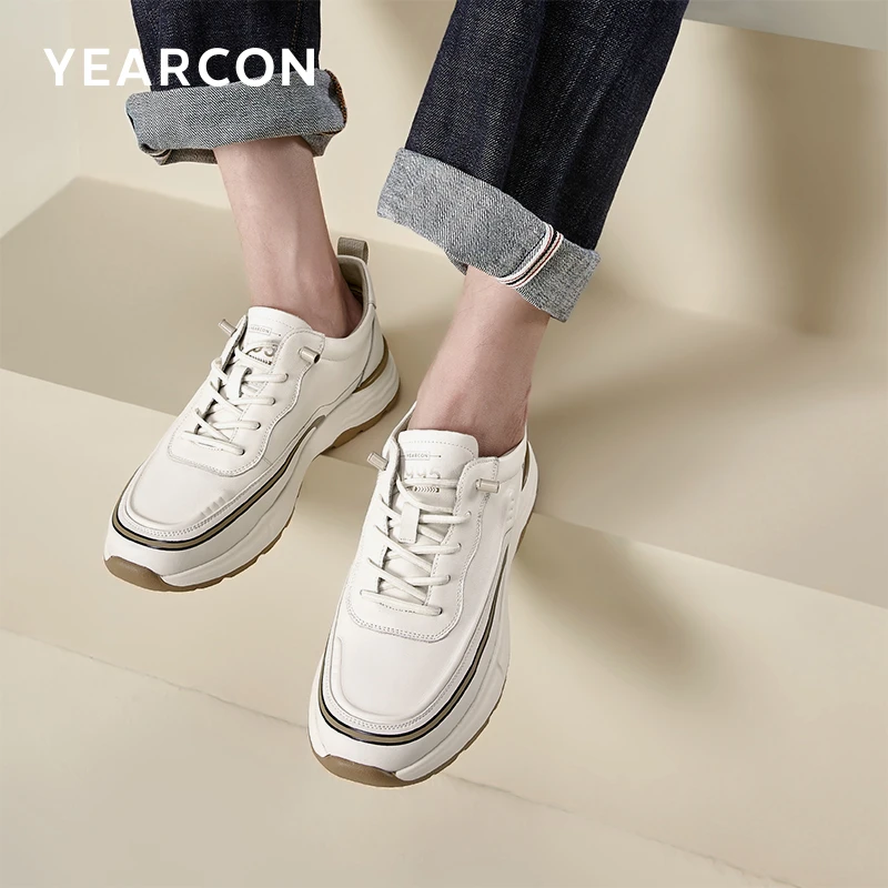 意尔康男鞋2024秋季新款低帮男士休闲单鞋英伦风时尚潮流百搭皮鞋