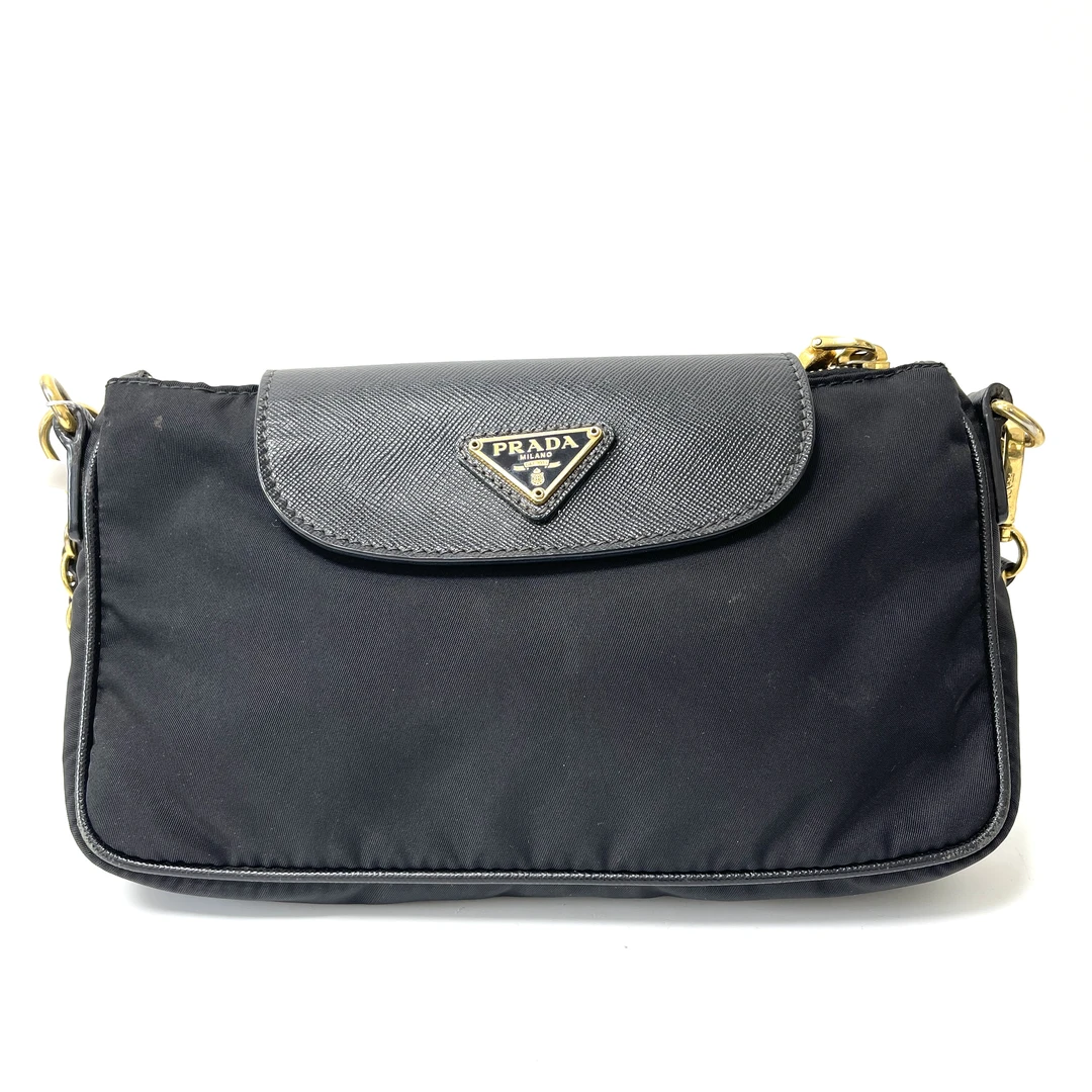 99新 Prada/普拉达 可乐/普拉达三角标降落伞单肩/98新/82321473