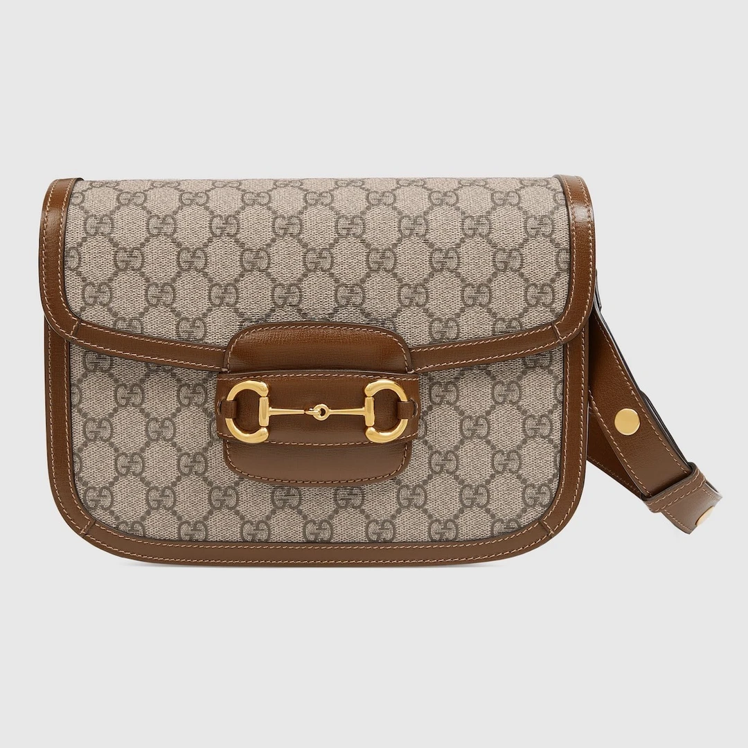 99新 GUCCI/古驰 1955中号卡其色直播间展示降级