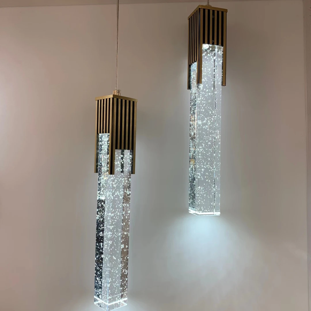 【晶尚】极简轻奢现代时尚意式高端大气双头别墅客厅灯卧室吊灯酒店