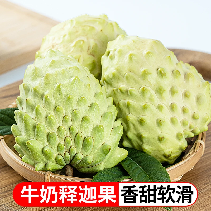 云南高原牛奶凤梨释迦3斤新鲜采摘香甜多汁