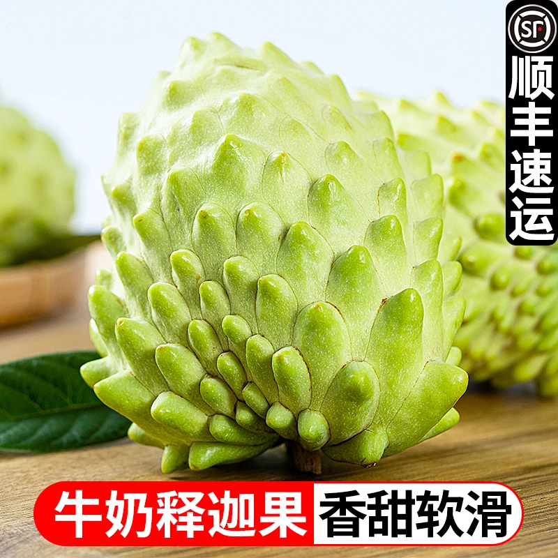 【穆清专属】云南高原牛奶凤梨释迦3斤新鲜采摘释迦果香甜多汁