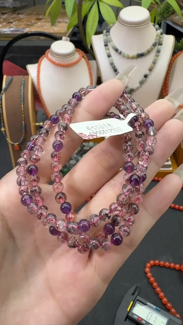 【闪购商品】水晶颈饰未镶嵌Y38355-超七多圈5mm+