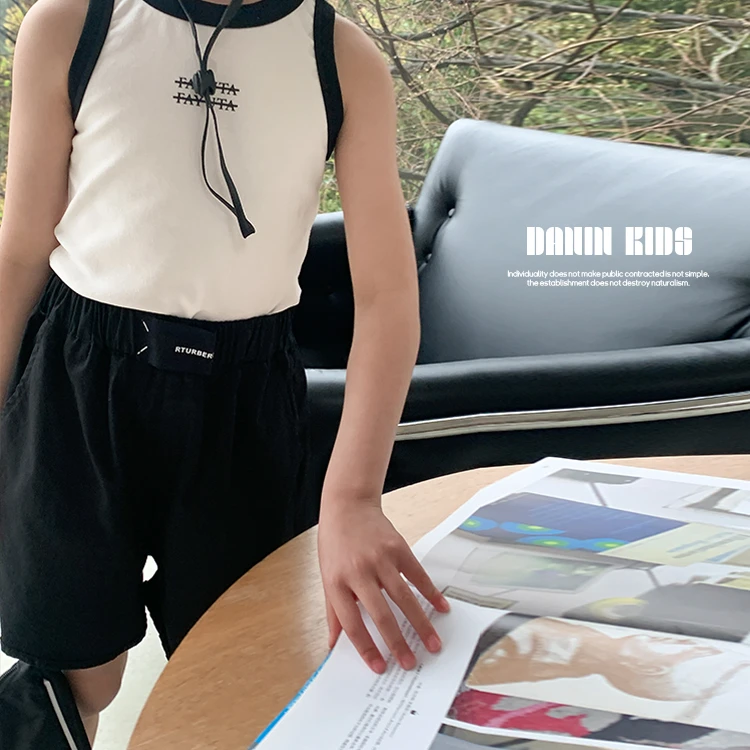 【嗒囜】女童韩版运动短裤外穿夏季新款宽松薄款休闲裤230911