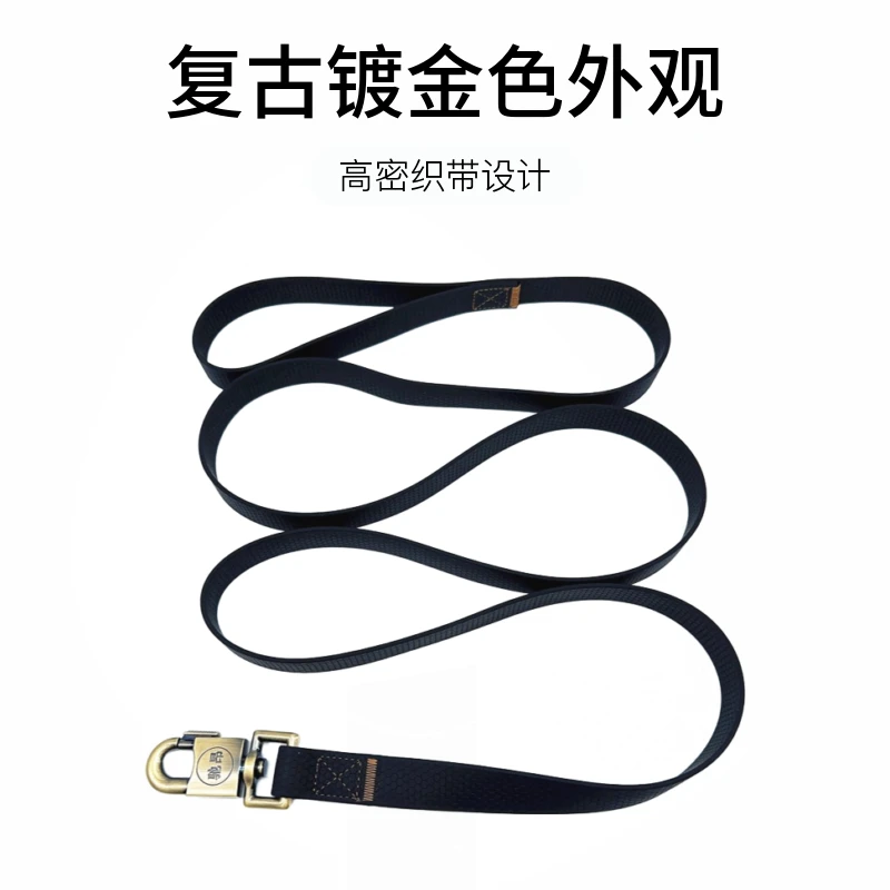 驰昂软胶狗狗牵引绳中型犬大型犬遛狗绳短款拉带金毛德牧马犬链子