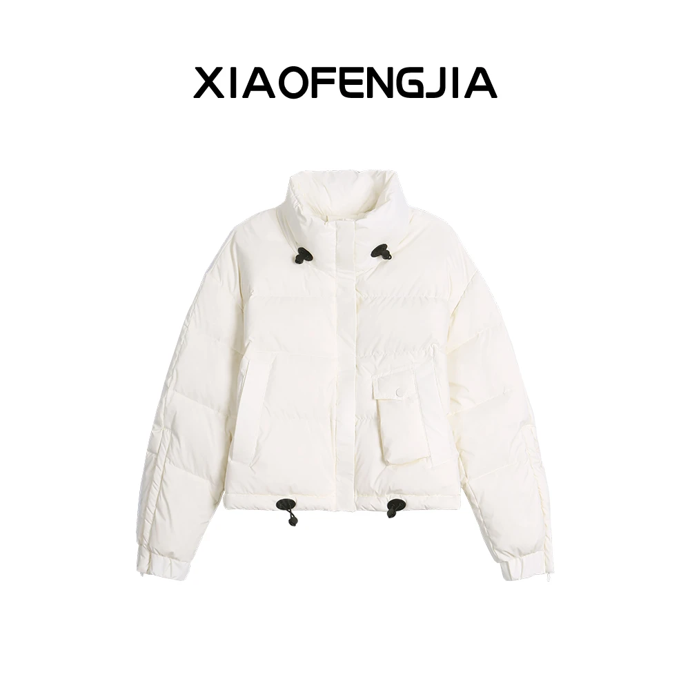 2024冬季新款【四季青小封家轻奢】简约百搭立领羽绒服女1106