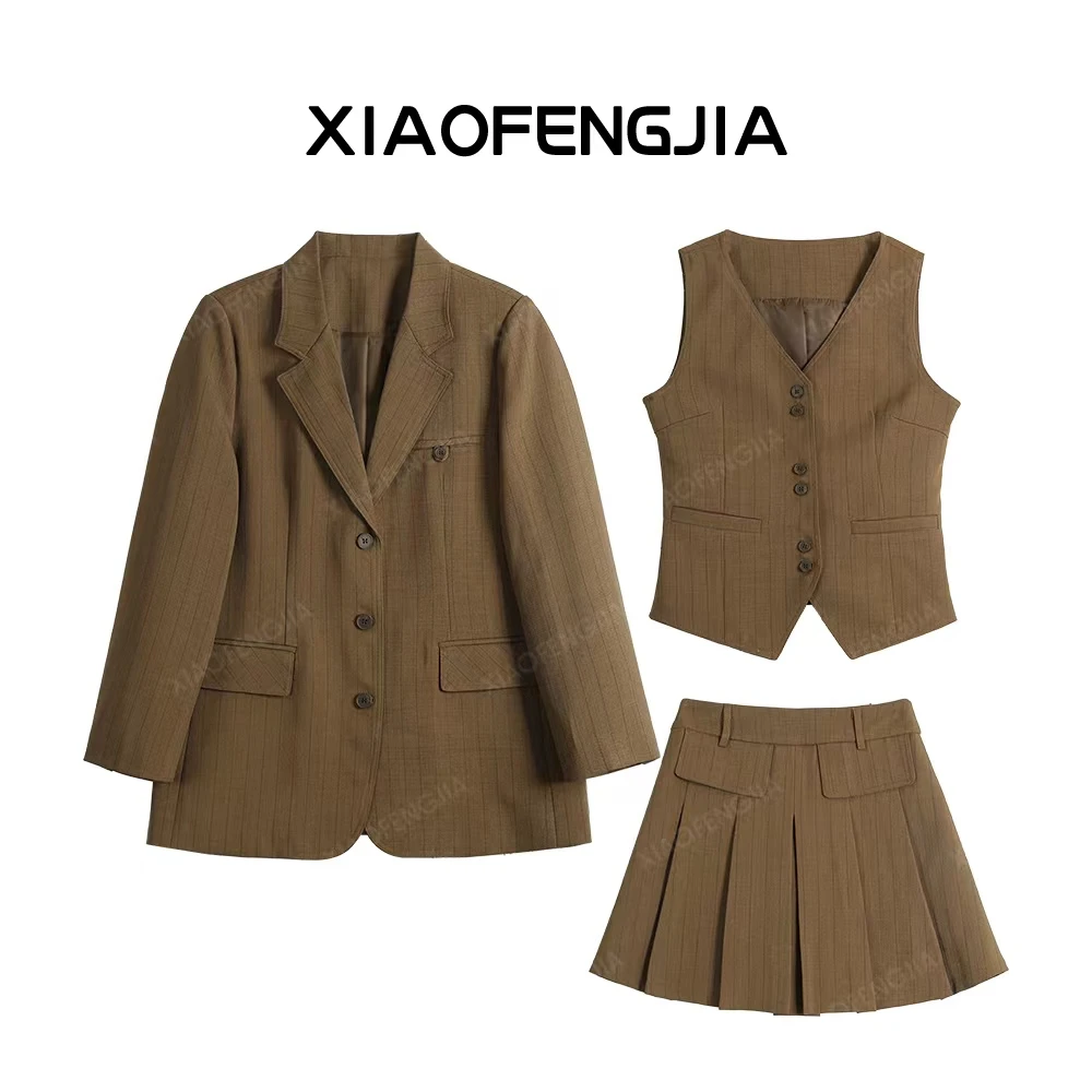 2024秋季新款【四季青小封家轻奢】气质复古显瘦时尚套装女8833026