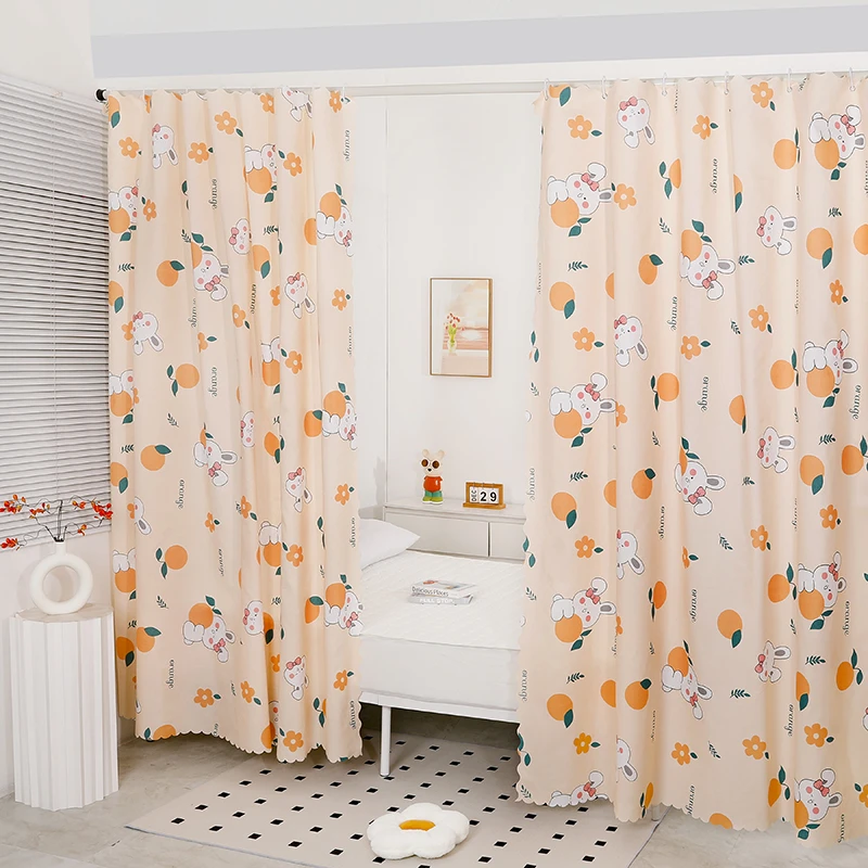 房间隔断帘门帘卧室窗帘便宜半遮光客厅出租屋屏风遮挡床帘挂布