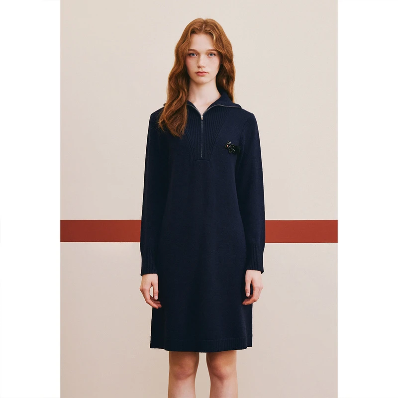 PSALTER/诗篇冬季新款秋冬毛织连衣裙宽松女士6C63506433