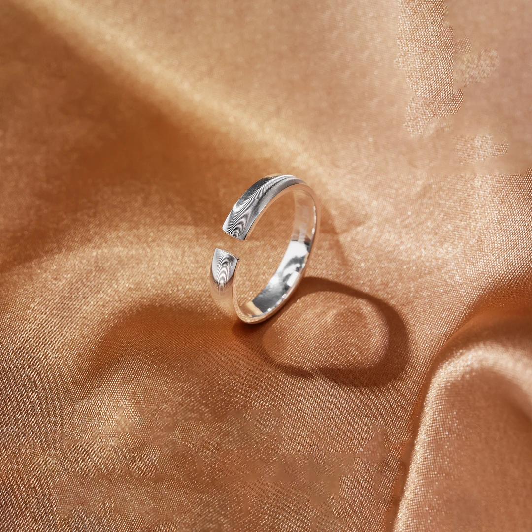 足银戒指 5111JZ美开乐猫眼戒指手工足银999时尚简约小众手工款