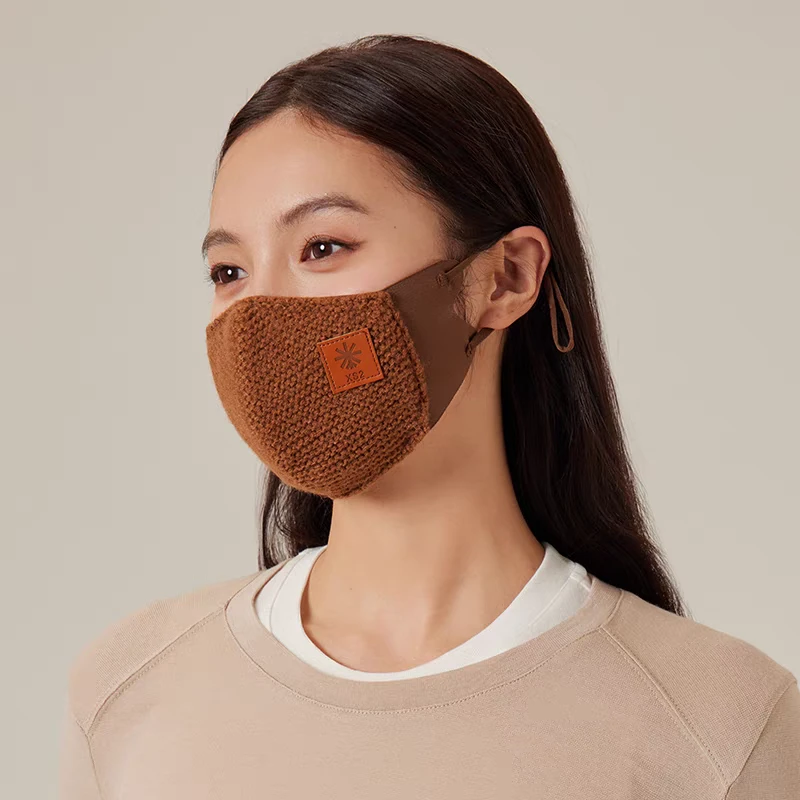 秋冬新款保暖时尚立体护脸针织口罩显脸小高颜值护眼角骑行脸罩