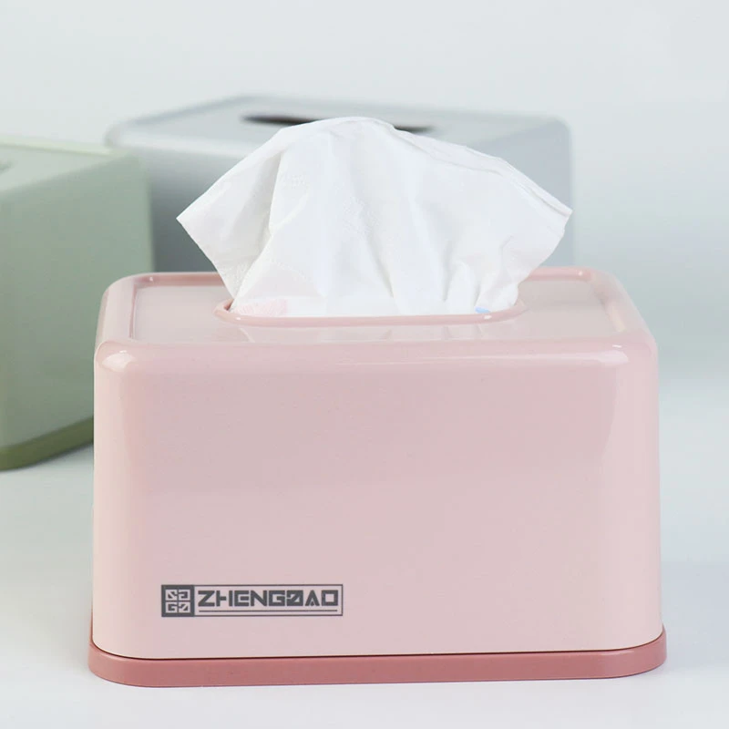 北欧客厅轻奢纸巾盒家用创意抽纸盒带弹簧的纸抽盒餐厅简约餐纸盒