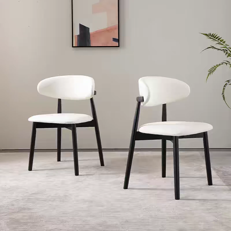 餐椅家用现代简约餐厅椅子靠背凳子设计师意式餐桌极简书桌椅