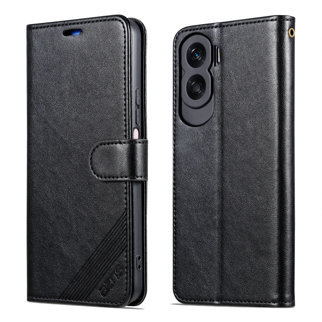 【高档小羊纹+磁吸扣翻盖】适用荣耀X50i支架手机壳翻盖皮套