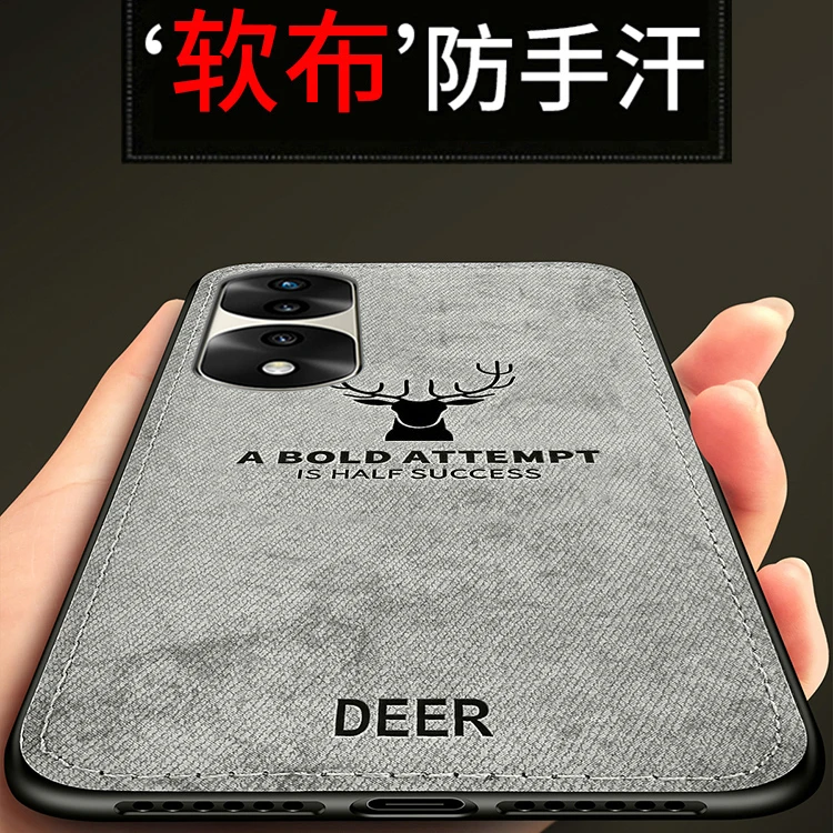 适用于荣耀70Pro布纹手机壳70Pro+防摔耐脏冬日不冰凉夏日防手汗