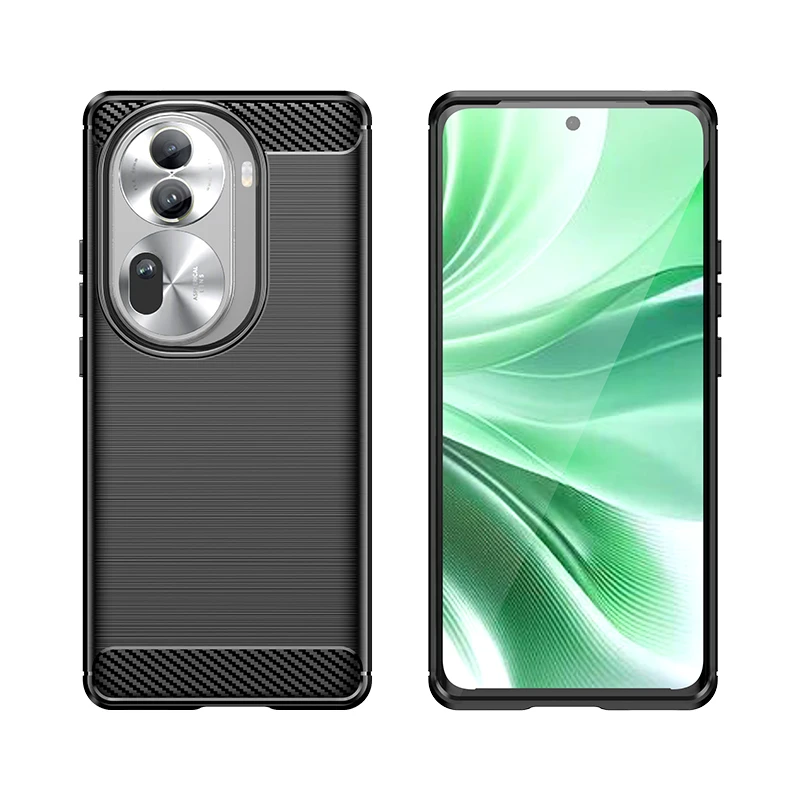 【高档碳纤纹+加高防摔保护】适用于OPPOReno11 手机保护壳超薄