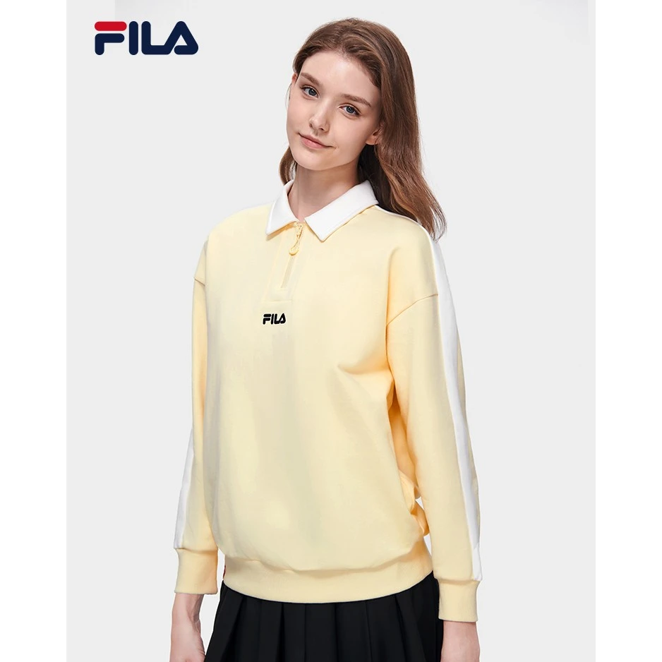 Fila/斐乐针织衫女子宽松运动休闲POLO衫F11W319209F