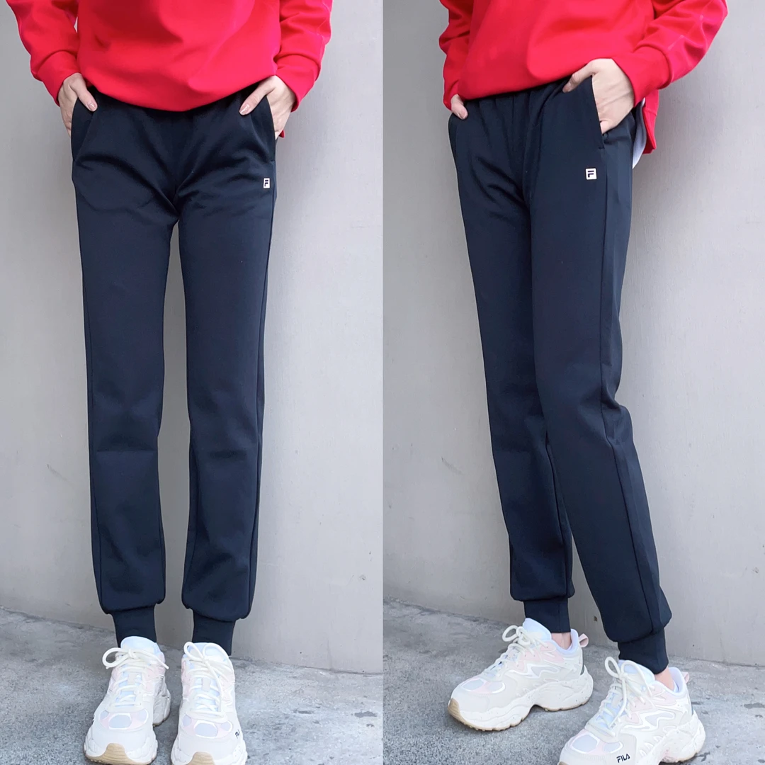 Fila/斐乐长裤女子场下健身针织运动宽松舒适百搭时尚A11W331607F