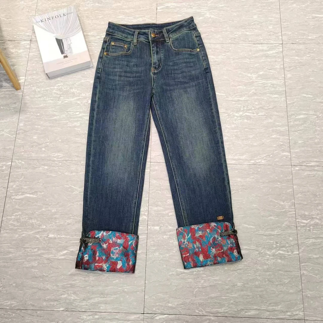 『 牛仔裤 』气质新款高级舒适杂志风牛仔裤6093