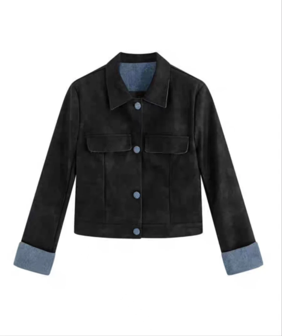 『 时尚外套S』设计显瘦百搭时尚休闲高品质外套92156