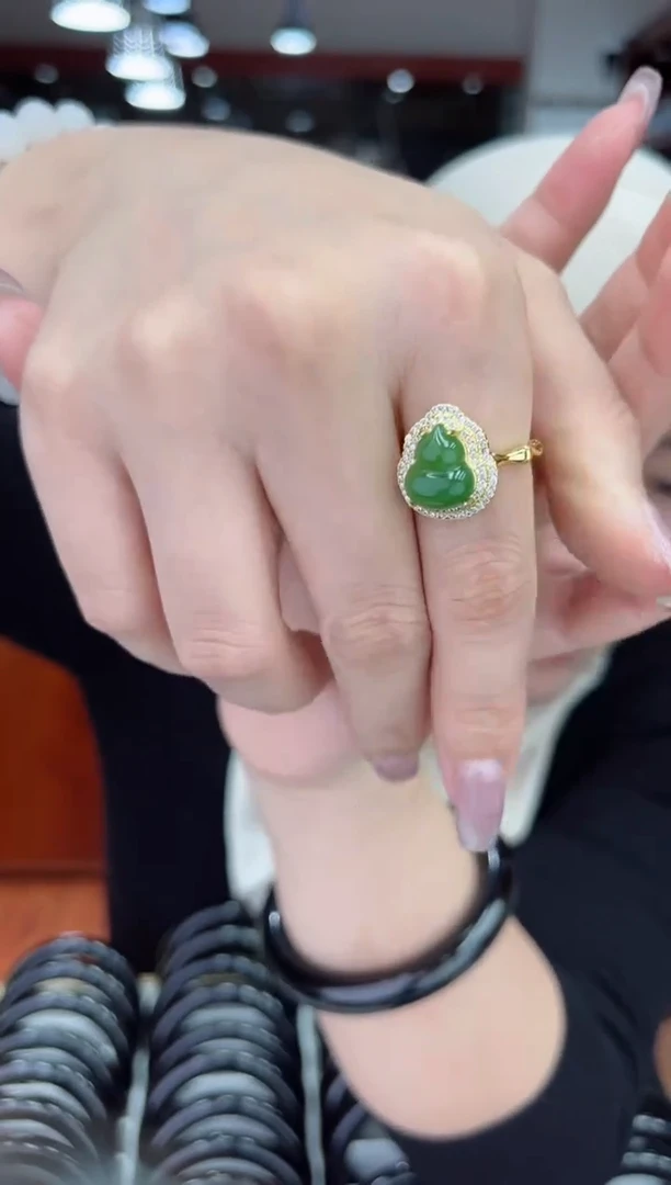 【闪购商品】和田玉戒指合金X-148