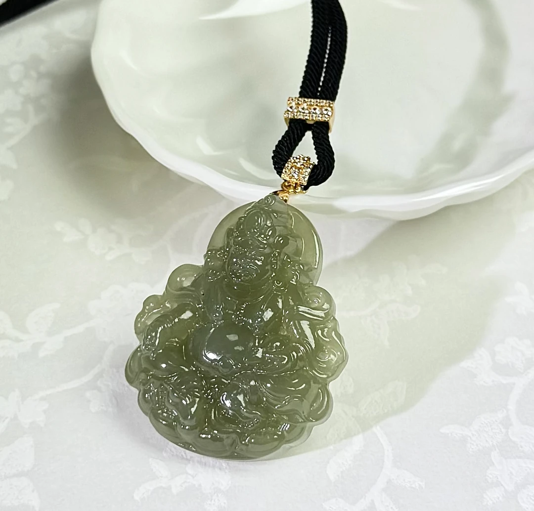 野牛沟湖水绿财神之首-黄财神