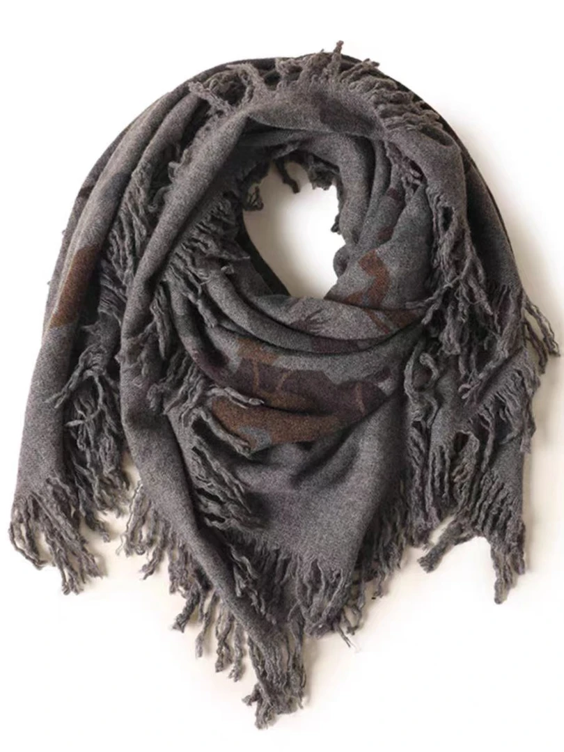 围巾；004-3小马方形围巾