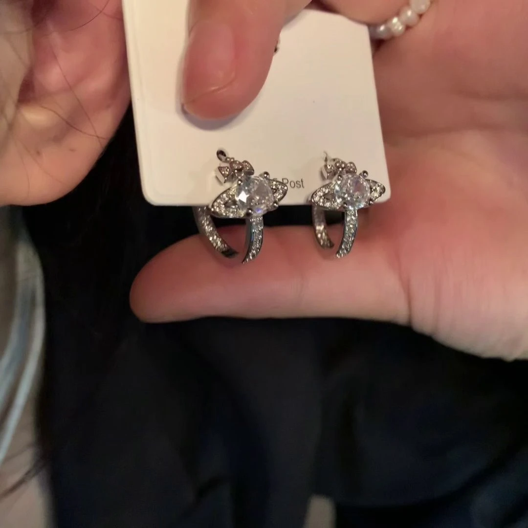 超好看!星球系列耳钉时尚耳环洋气小众简约精致高级感百搭耳饰女