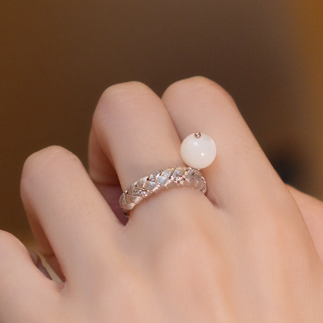 贝壳拉丝麦穗戒指HTBB0024 HTBB0025 HTBB0026