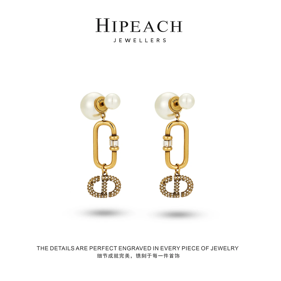 古铜色吊坠耳环HTJF0082