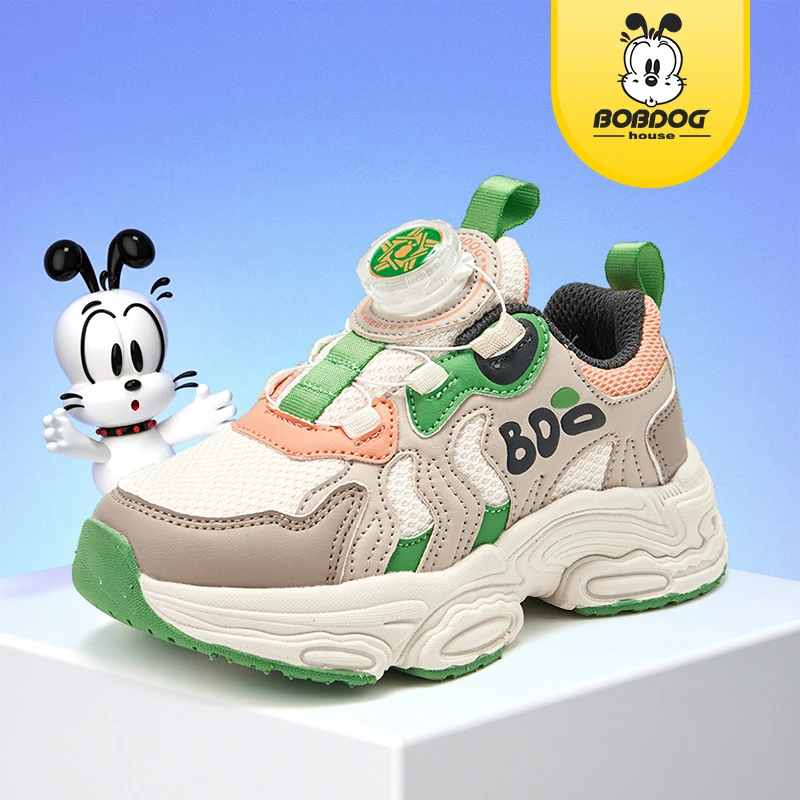 BOBDOGHOUSE 童鞋春季时尚纽扣防滑舒适运动鞋JJ243Q32 26-38
