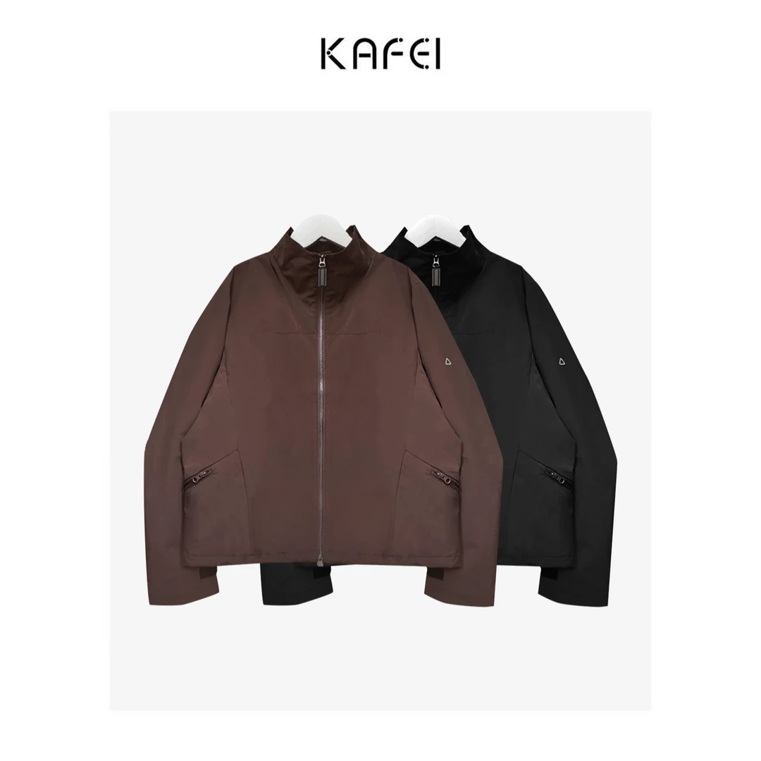 咖妃~【限定周刊】百搭款 户外通勤风长袖外套直筒冲锋衣