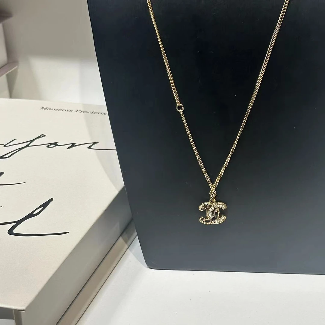 95新  HIHI/CHANEL 11A 珍珠双C项链 /8993794