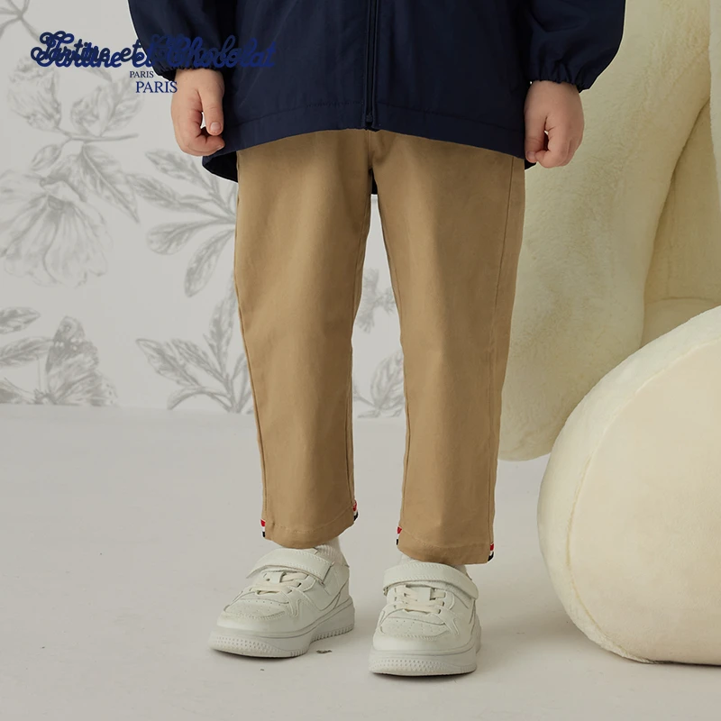 TC法国巧克力童装25春季新品男童休闲时尚长裤