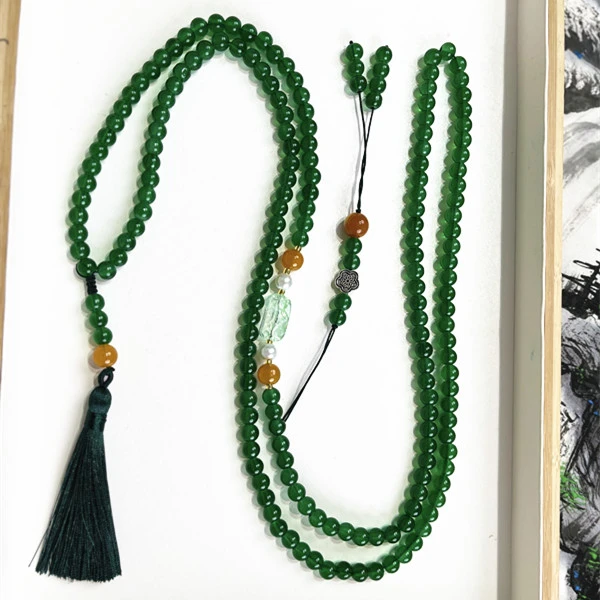 非金属珐琅项链 （波妞专属）中国风长款藏式手工流苏吊坠项链手链