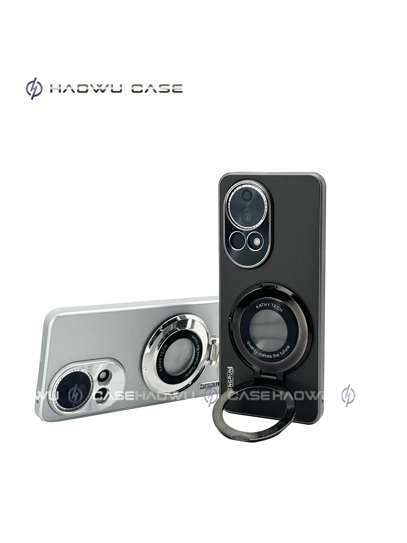 豪物匠适用华为Nova12pro支架手机壳流光磨砂高级感肤感支架壳