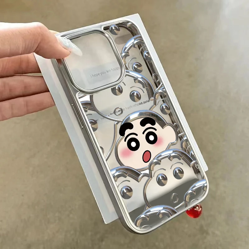 线条小新iPhone15promax手机壳苹果11/12/13/14透明xr/8plus/xs软