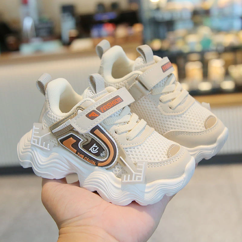 1-6岁宝宝鞋子新款女童2024老爹软底透气运动鞋男童儿童步鞋网面