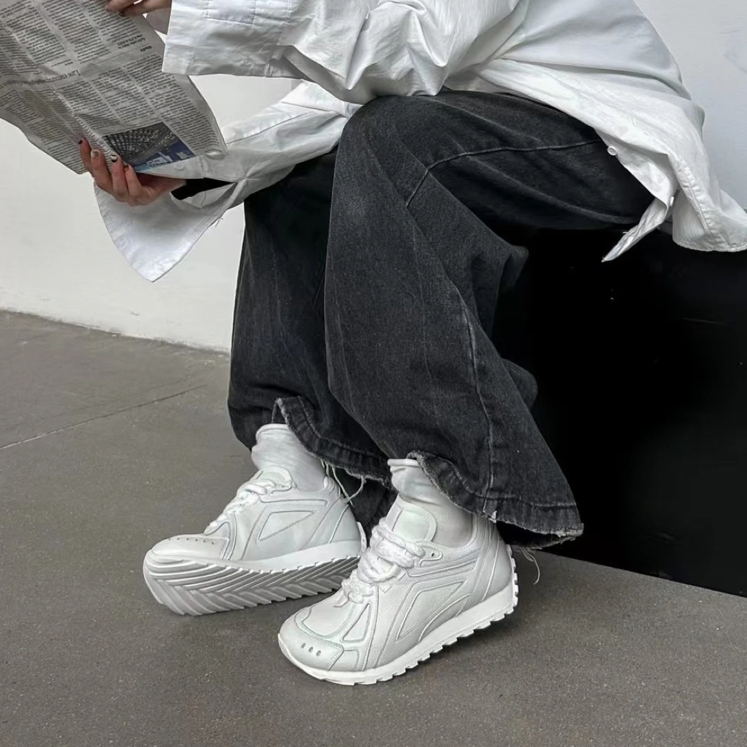 SGIRL「C3A3123」厚底休闲阿甘老爹鞋女轻便舒适软底休闲运动小白鞋