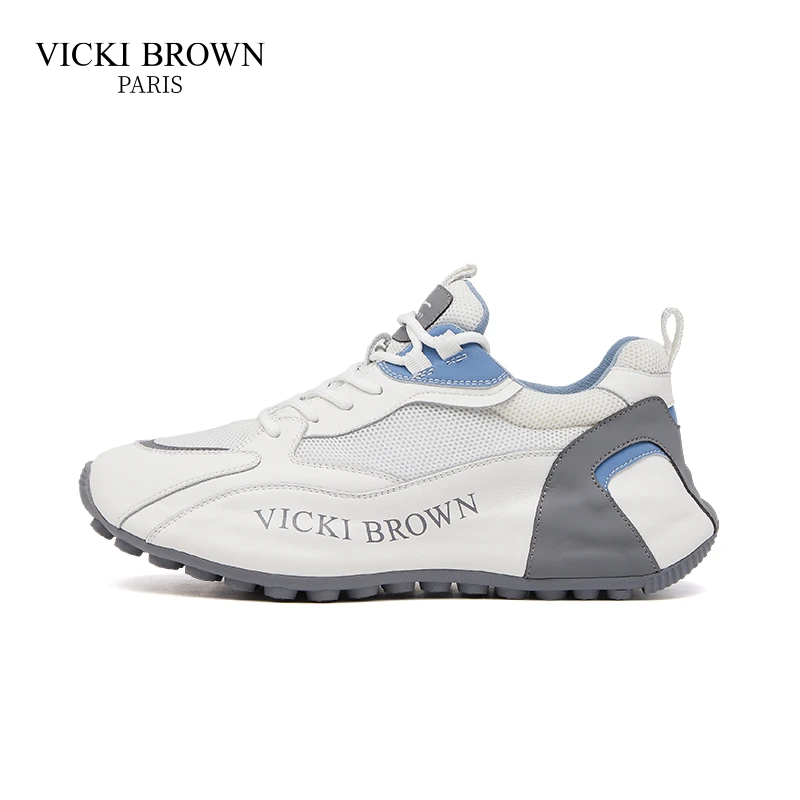 法国VICKI BROWN 时尚飞织网面鞋休闲舒适透气潮鞋男鞋VBZC96048